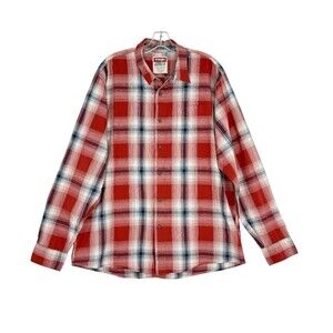 WRANGLER Mens Shirt XL Red Check Cotton